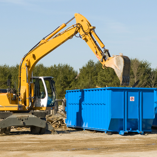 what size residential dumpster rentals are available in Nottawa MI